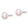 Rhodium Over Sterling Silver 4-5mm White/Pink/Purple FWC Pearl Stud
Earrings Set