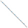 Rhodium Over 10k White Gold Diamond and Blue Topaz Bracelet