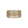 White Cubic Zirconia 18K Yellow Gold Over Sterling Silver Three Row Band
Ring 2.57ctw