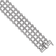 18K White Gold Diamond 4 Row 7.25-inch Bracelet 8.26ctw