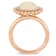Ethiopian Opal Blue and Diamond 14K Rose Gold Ring 2.09ctw
