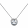 White Cubic Zirconia 14k White Gold Pendant With Chain 1.50ctw