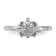 Sterling Silver Stackable Expressions Diamond Turtle Ring 0.035ctw