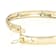 Italian Rinascimento Cross Bangle In Solid 14K Yellow Gold 6mm