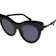 Karen Walker Black Cat Eye Frame / Gray Lenses Sunglasses