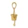 14k Yellow Gold 3D Beach Bucket with Shovel pendant