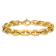 14K Yellow Gold 8.7mm Fancy Link 9 Inch Bracelet