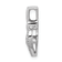 Rhodium Over 14k White Gold Diamond Fancy Double Heart Chain Slide Pendant