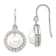 Rhodium Over Sterling Silver 7-8mm White Freshwater Cultured Pearl Cubic
Zirconia Dangle Earrings