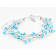 Turquoise And Silver Bead Multi-Row Bracelet In Sterling Silver