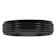Robert Alton Men's Multi Groove Black Ion Plated Band Ring In Tungsten