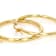 Classic Polished Hoop Earrings In 18K Gold Over Sterling Silver 1.0"