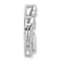 Rhodium Over Sterling Silver Lab Created Opal Mother and Child Heart
Slide Pendant