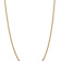 14k Yellow Gold 2.9mm Solid Flat Beveled Curb 16 Inch Chain