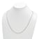 Rhodium Over Sterling Silver 1.8mm Cable 24 Inch Chain