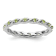 Sterling Silver Stackable Expressions Peridot Ring 0.25ctw