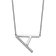 Rhodium Over 14k White Gold Sideways Diamond Initial A Pendant Cable
Link 18 Inch Necklace
