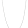 Rhodium Over 10k White Gold 0.8mm Diamond-Cut Cable 16 Inch Chain