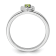 Sterling Silver Stackable Expressions Peridot Heart Ring 0.06ctw