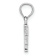Rhodium Over 14k White Gold Polished Block Letter F Initial Pendant