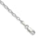 Sterling Silver 2.5mm Oval Rolo Chain Bracelet