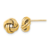 14k Yellow Gold 9mm Polished Double Love Knot Stud Earrings