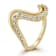 Rachel Zoe CZ Double Wave Ring in 14K Gold Over Sterling Silver