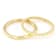 Polished And Twisted Band Ring Set In 14K Gold With Sterling Silver Core