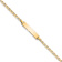 10k Yellow Gold Flat Mariner Link ID Bracelet