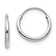 Rhodium Over 14K White Gold Endless Hoop Earrings
