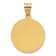 14k Yellow Gold Polished Satin Divino Nino Round Medal Pendant