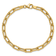 14K Yellow Gold Polished and Textured Fancy Link Bracelet