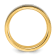 White Cubic Zirconia Yellow IP-Plating Over Titanium 8mm Men's Band Ring