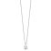 Rhodium Over Sterling Silver 5-6mm White FW Cultured 3-Pearl Cubic
Zirconia Necklace