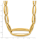 18K Yellow Gold Diamond Polished Oval Link 18 Inch Necklace