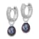 Rhodium Over Sterling Silver 7-8mm White/Black FWC Pearl Cubic Zirconia
Changeable Earring