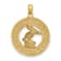 14k Yellow Gold Textured Lauderdale-By-The-Sea Fl with Pelican Pendant