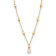 14K Yellow Gold Freshwater Cultured Pearl and Bead 18 Inch Necklace