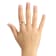 7mm Round Citrine 1/5 ctw Diamond Rhodium Over Sterling Silver Halo Ring