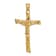 14k Yellow Gold Textured Crucifix Pendant