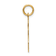 14k Yellow Gold Satin Girl with Bow on Left Charm