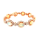 10.50 Ctw White Opal and 5.77 Ctw White Diamond Bracelet in 14K RG
