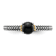 14K Yellow Gold Over Sterling Silver Stackable Expressions Onyx Antiqued Ring