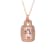 1.35ctw Morganite and Diamond Pendant in 14k Rose Gold