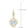 5.25ctw Sky Blue Topaz and White Topaz Floral Earrings in 18K Yellow
Gold Over Sterling Silver