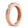 14K Rose Gold Diamond Wedding Band 1.01ctw