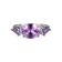Lab Created Alexandrite Sapphire Platinum  December Birthstone Ring 3.28ctw