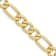 10k Yellow Gold 10mm Concave Open Figaro Link Bracelet