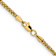 14k Yellow Gold 2.35mm 3-Wire Wheat Link 24 Inch Chain