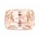 Peach Sapphire Loose Gemstone Unheated 6.63x4.68mm Cushion 1.02ct